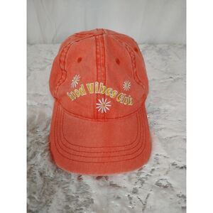 "Good Vibes Club" Orange Adjustable Hat